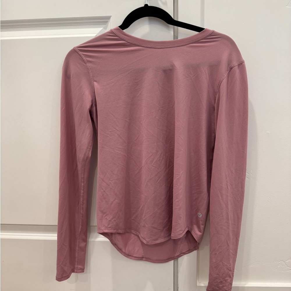 lululemon athletica Mauve training Long Sleeve Top